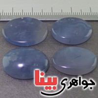 نگین انگشتر عقیق یمنی کبود مصور درشت چهار عددی _کد:19275