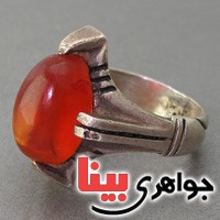 انگشتر عقیق یمنی مصور کهنه عتیقه _کد:2960