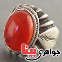 انگشتر عقیق یمنی خونبند عتیقه نایاب _کد:2970