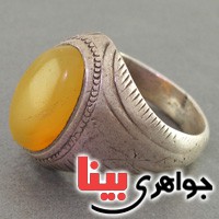 انگشتر عقیق یمنی شرف الشمس قدیمی عتیقه _کد:2977