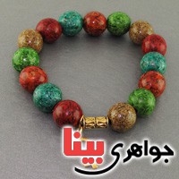 دستبند سندلوس درشت رنگارنگ _کد:19293