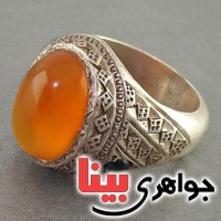 انگشتر عقیق یمنی بسیار خوش آب و رنگ عتیقه ماشاالله _کد:2986
