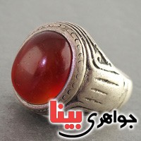 انگشتر عقیق یمنی قدیمی با رکابی اصیل عتیقه خوش روزی _کد:2992
