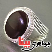 انگشتر عقیق یمنی قدیمی درشت با حرز امام جواد _کد:2999