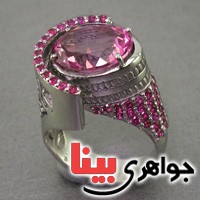 انگشتر توپاز صورتی مدل باشکوه و خاص