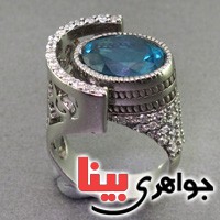 انگشتر توپاز لندن مدل با شکوه و خاص _کد:3012