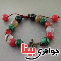 دستبند چند جواهر سنگ درمانی زنانه _کد:19300