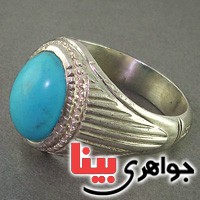 انگشتر فیروزه عجمی مذهبی اصیل _کد:3019