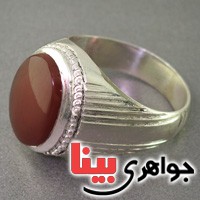 انگشتر عقیق یمنی قدیمی همراه با حرز امام جواد _کد:19303