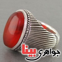 انگشتر عقیق یمنی بسیارخاص کلکسیونی با رکابی اصیل _کد:3028