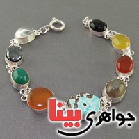 دستبند چند جواهر سلجوقی سنگ درمانی _کد:3030