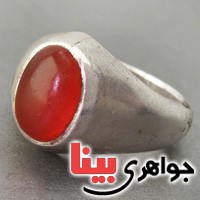 انگشتر عقیق یمنی کهنه عتیقه ذکر دار _کد:3031