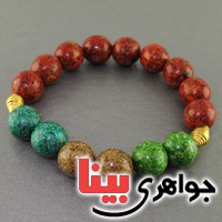 دستبند سندلوس درشت رنگارنگ _کد:19308