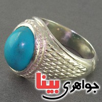 انگشتر فیروزه عجمی مذهبی اصیل _کد:3035