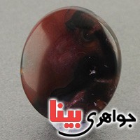 نگین انگشتر عقیق یمنی جزع درشت قدیمی