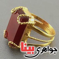 انگشتر عقیق خوشرنگ سفارشی با سنگ دلخواه شما _کد:19363