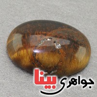 نگین انگشتر چشم ببر درشت بسیار عالی قدیمی _کد:19384