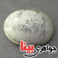 نگین انگشتر فیروزه سفید درشت خوش نقش _کد:19393