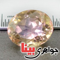 نگین انگشتر سیترین بسیار عالی خوشرنگ