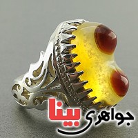 انگشتر عقیق باباقوری سفارشی با سنگ دلخواه شما _کد:3062