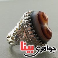 انگشتر عقیق باباقوری سفارشی با سنگ دلخواه شما _کد:3063