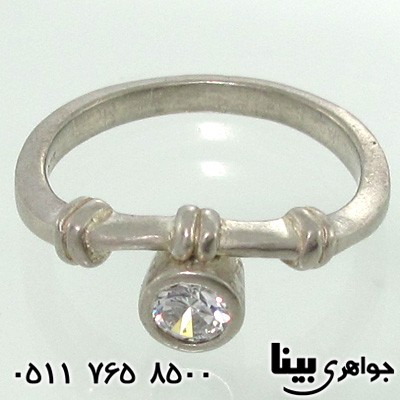 انگشتر کوارتز زنانه تک نگین