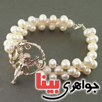 دستبند مروارید طرح فرشته بسیار زیبا _کد:3069