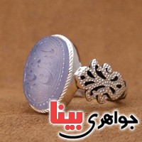 انگشتر عقیق یمنی خطی مدل صفوی _کد:3081