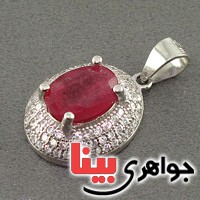 گردنبند یاقوت سرخ خوش رنگ زیبا _کد:19458