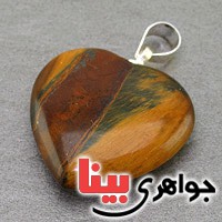 گردنبند چشم ببر زیبا و خوش رنگ سنگ درمانی  _کد:19460