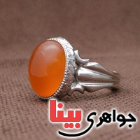 انگشتر عقیق یمنی بسیار عالی فاخر مدل آذری _کد:3095