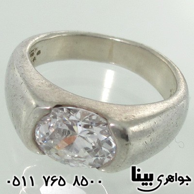 انگشتر کوارتز زنانه رکاب پهن