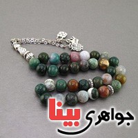 تسبیح عقیق جاسپر 33 دانه ای بسیار عالی فاخر _کد:19477