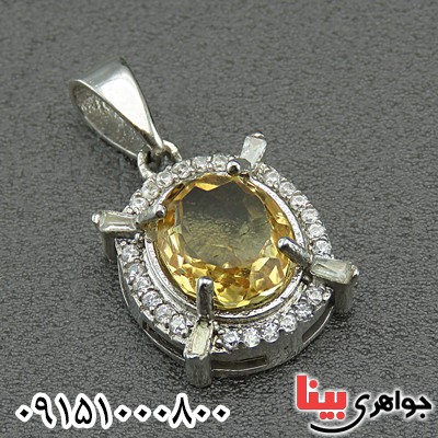 گردنبند سیترین زیبای بسیار عالی _کد:19479