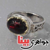 انگشتر اوپال و الماس بسیار زیبا _کد:3125