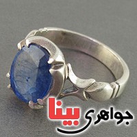 انگشتر یاقوت کبود خوش رنگ و عالی _کد:19486