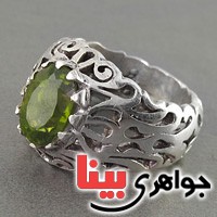 انگشتر زبرجد درشت خوش رنگ مردانه _کد:19488