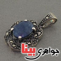 گردنبند یاقوت کبود جواهری بسیار زیبا _کد:19520