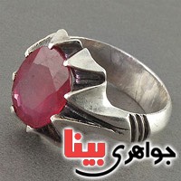 انگشتر یاقوت سرخ خوش رنگ بسیار زیبا _کد:19521