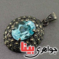 گردنبند توپاز درشت فاخر جواهری _کد:19529