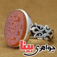 انگشتر عقیق یمنی خطی مدل صفوی زیبا انگشتر عقیق یمنی خطی مدل صفوی زیبا