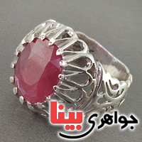 انگشتر یاقوت سرخ خوشرنگ و زیبا _کد:19557