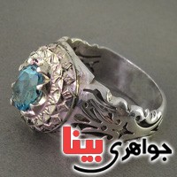 انگشتر توپاز بسیار خوشرنگ زیبا _کد:19558