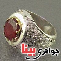 انگشتر یاقوت سرخ بسیار زیبا و خوشرنگ _کد:19561