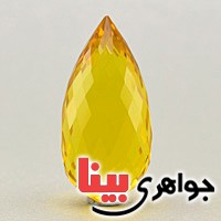 نگین انگشتر سیترین با تراش خاص و درشت _کد:19575