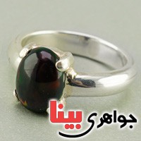 انگشتر اوپال سیاه بسیار عالی سفارشی