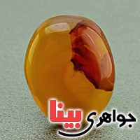 نگین انگشتر عقیق یمنی مصور بسیار زیبا _کد:19588