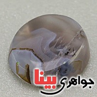 نگین انگشتر عقیق یمنی مصور بسیار خوشرنگ _کد:19603