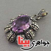 گردنبند آمتیست بسیار عالی فاخر _کد:19605