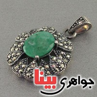 گردنبند زمرد جواهری بسیار عالی _کد:19606